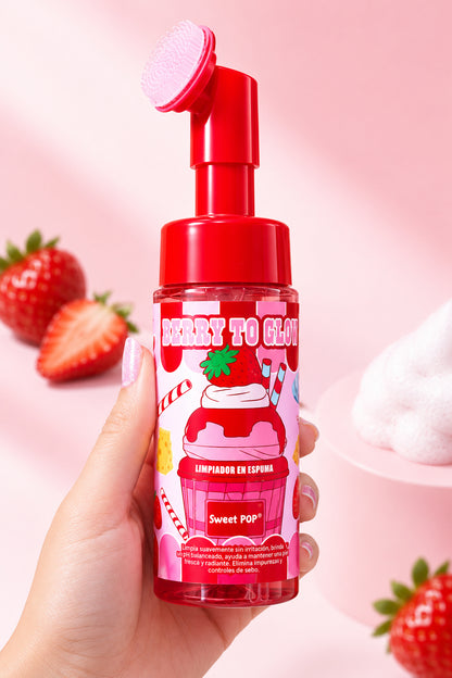 Limpiador Facial en Espuma Pastelitos con Cepillo de Silicona