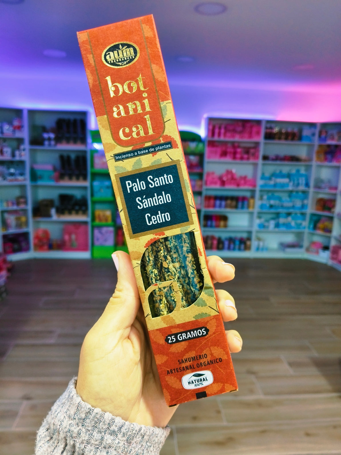 Incienso Artesanal Orgánico de Palo Santo, Sándalo y Cedro - Limpieza Espiritual