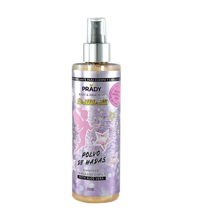 BRUMA GLITTER SPRAY PARA CUERPO Y PELO POLVO DE HADAS - PRADY