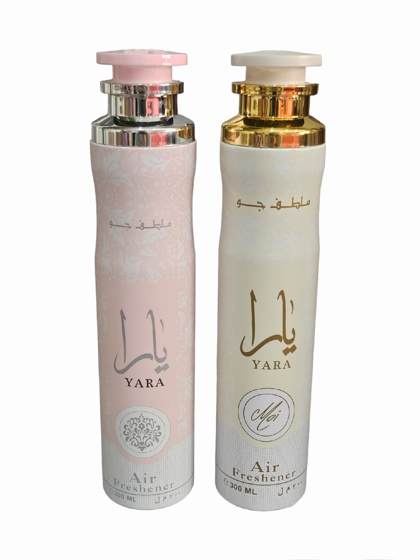 PACK DE 2 AMBIENTADORES LATTAFA - Yara Rosa y Yara Moi - 300ml x 2 unidades , ambientadores árabes Lattafa Perfumes