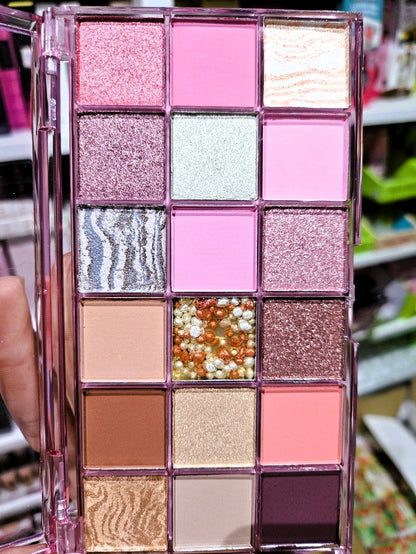 PALETA DE SOMBRAS DE OJOS ROSE 18 COLORES - DDONNA