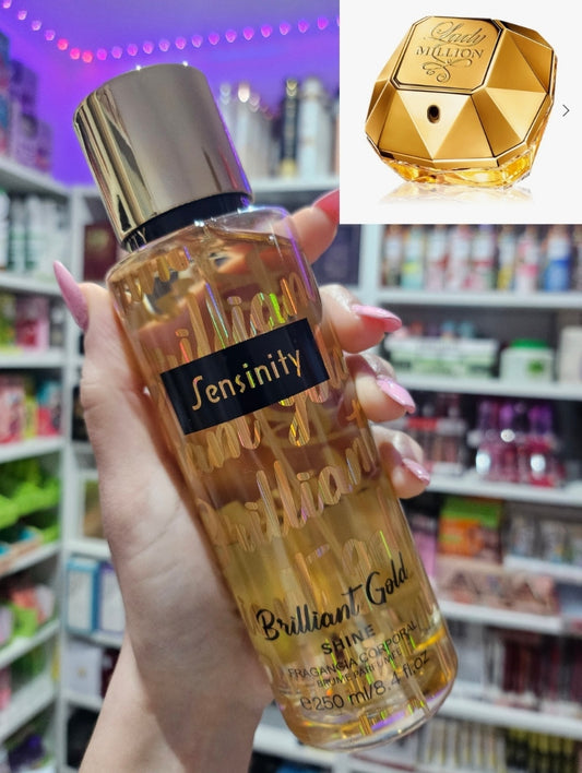 BRUMA CORPORAL BRILLIANT GOLD 250ML. PARA MUJER SENSINITY