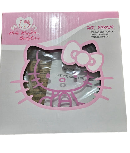 BASCULA HELLO KITTY - Báscula de baño electrónica cristal transparente Hello Kitty - HK B80019 TRANSPARENTE HELLO KITTY - Sanrio