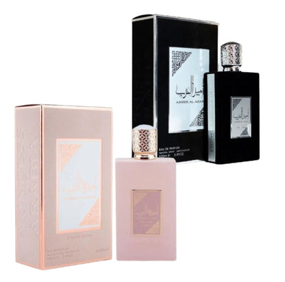 ¡¡LOTE 2X1!! Ameer al Arab 100ml para Hombre + Ameerat al Arab Prive Rose 100ml para Mujer - LATTAFA