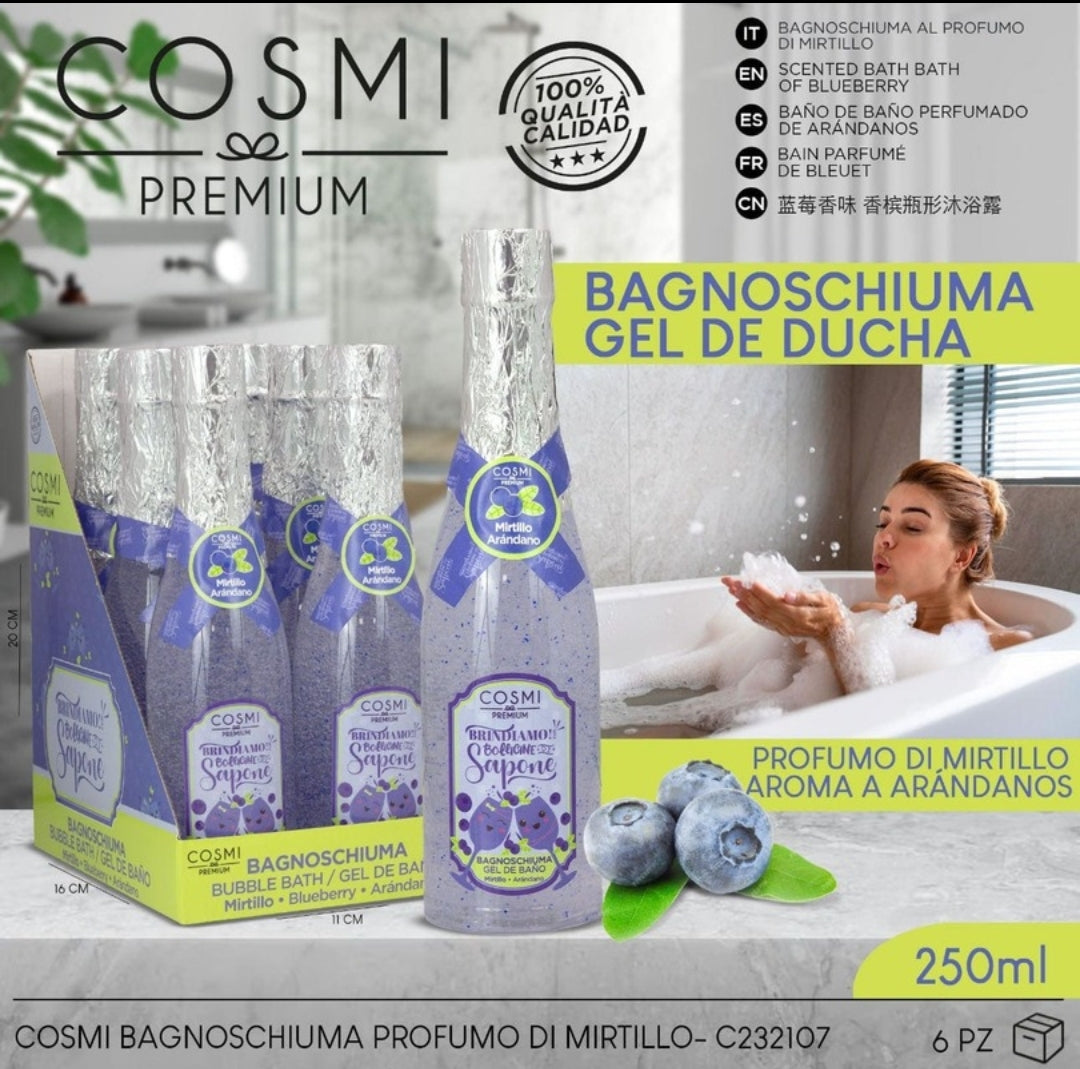 Gel de baño Champán Arándano 250 ml - COSMI