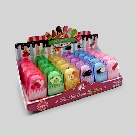 Bálsamo de labios paleta de helado de frutas