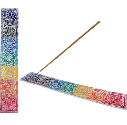 Quemador de Incienso 7 Chakras Aluminio