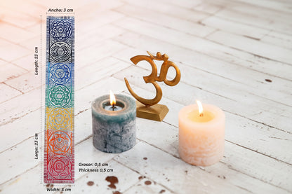 Quemador de Incienso 7 Chakras Aluminio