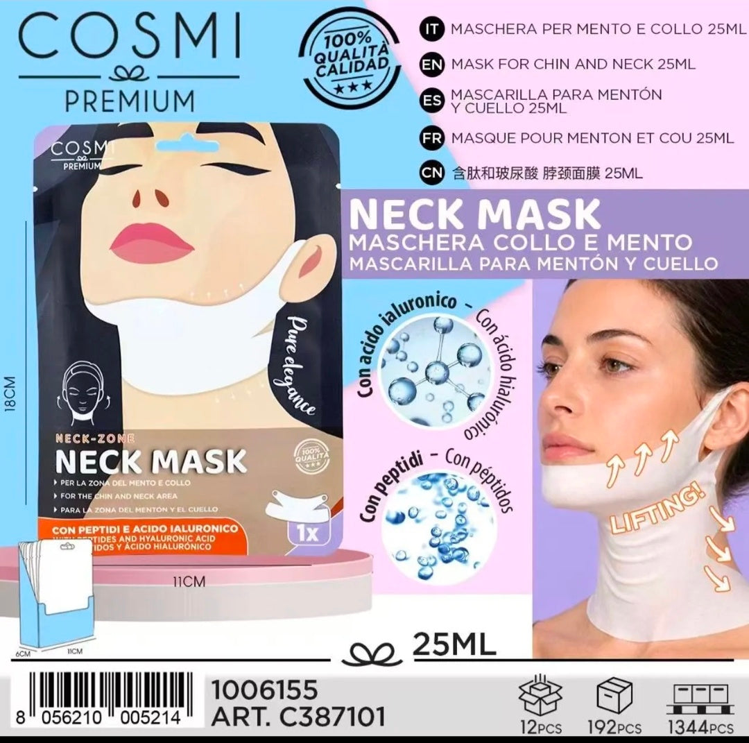 Mascarilla para mentón y cuello con Péptidos - Cosmi Premium