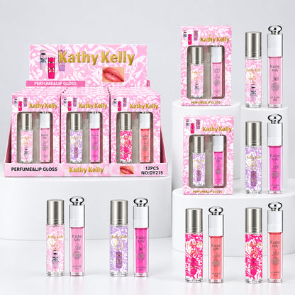 Set Yara perfume en aceite roll-on + Lip Gloss