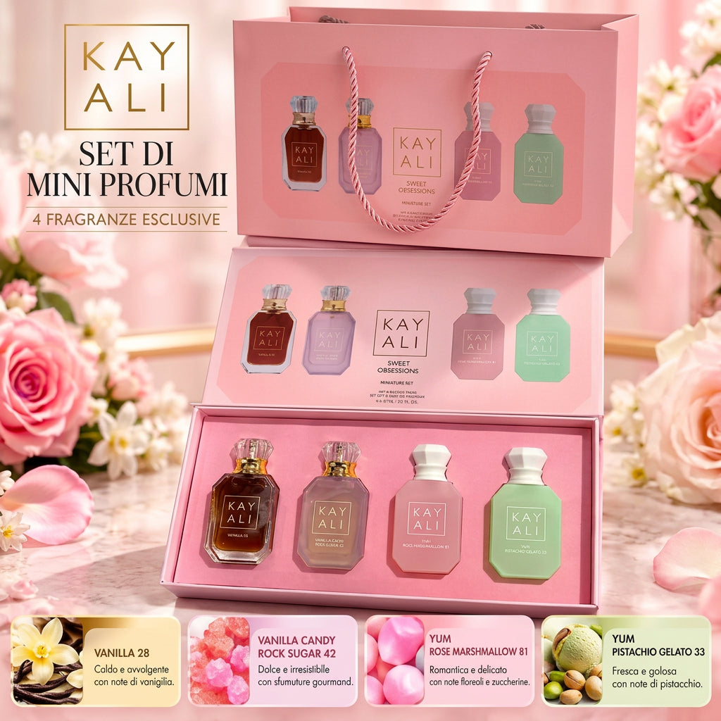 Set regalo Kayali Sweet Obsessions Miniature Set - Edición Limitada