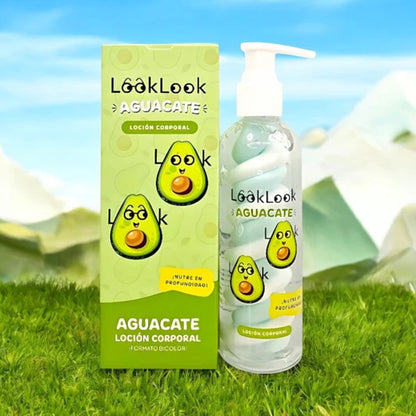 Loción corporal Bicolor AGUACATE – LOOK LOOK
