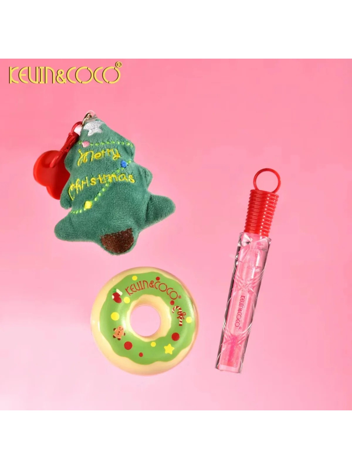 SET Colorete y Brillo Labial MERRY & BRIGHT - KEVIN & COCO