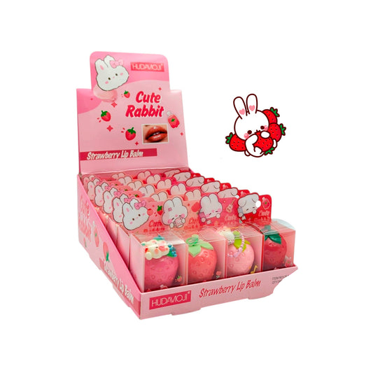 Bálsamo Labial Fresa Cute Rabbit