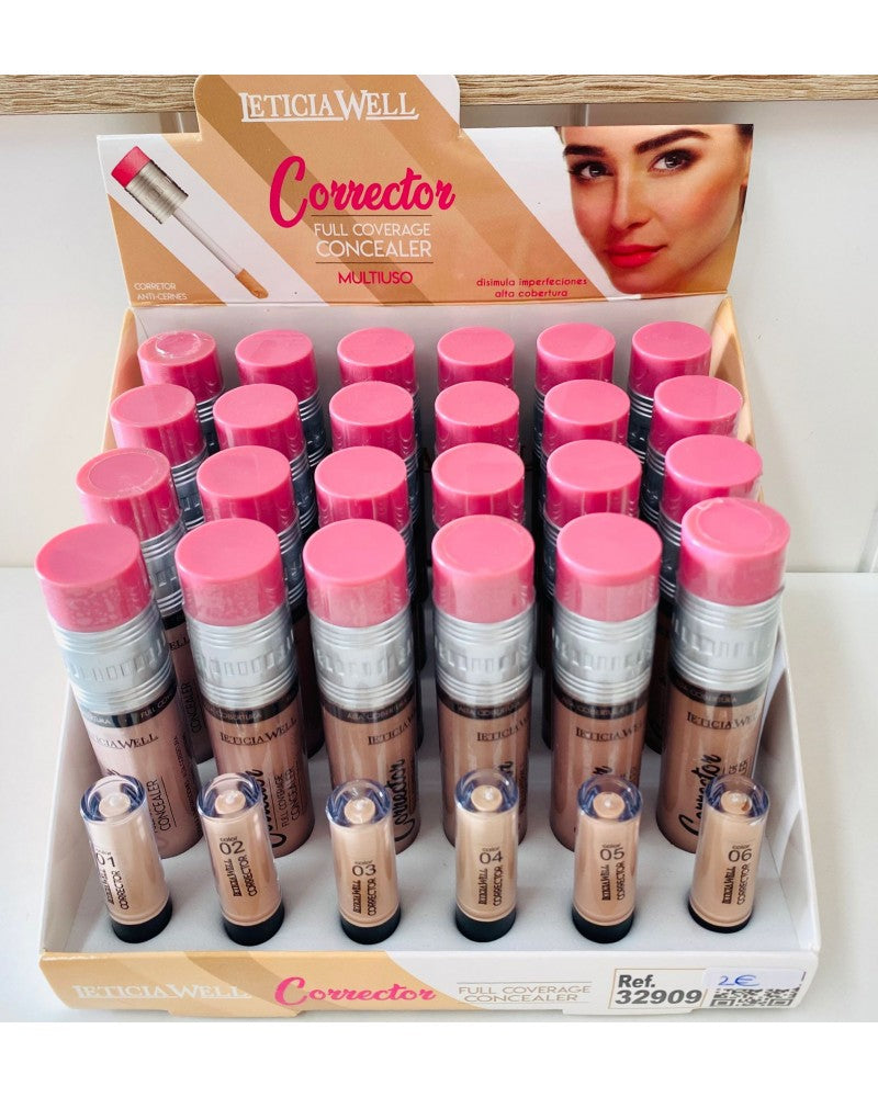 CORRECTOR ALTA COBERTURA - CONCEALER FULL COVERAGE - Leticia Well