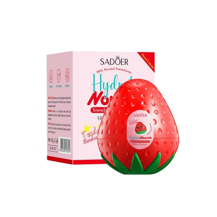 Crema de Manos Hidratante Fresa Vitamina E