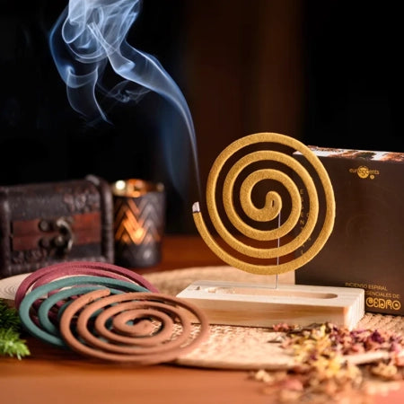 Set Incienso en Espiral con Quemador