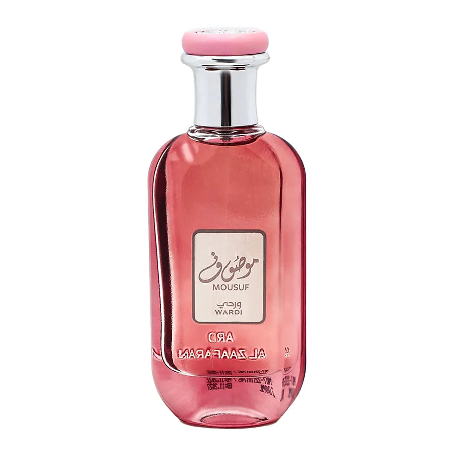 MOUSUF WARDI - Lattafa Perfumes - Mousuf Pink Wardi perfume árabe para mujer, de larga duración, 100 ml, Lattafa Perfume para Mujer: Aroma Exquisito y Duradero, Perfumes árabes de Dubai