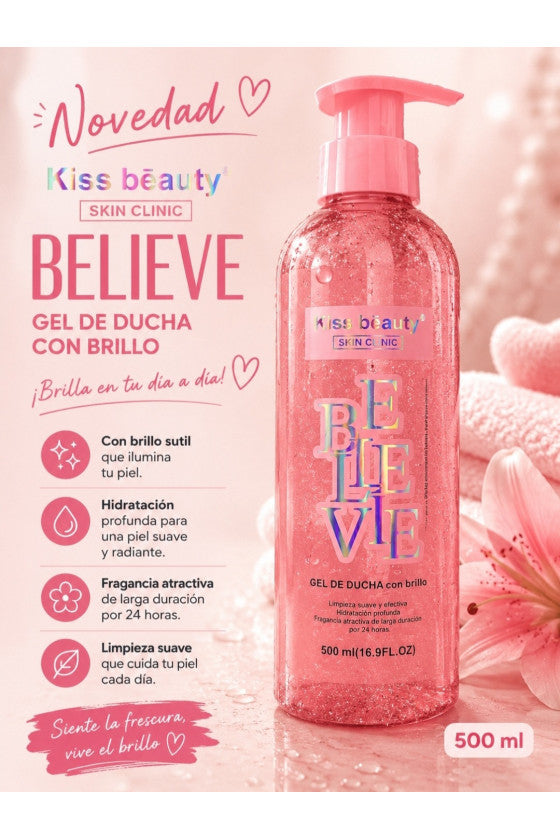 Gel de Ducha con Glitter Belle Vie - Kiss Beauty