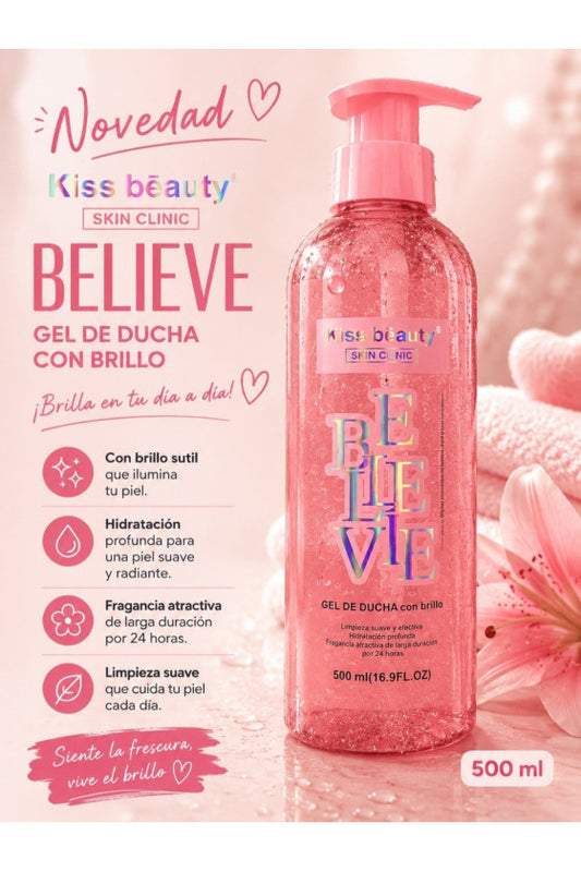 Gel de Ducha con Glitter Belle Vie - Kiss Beauty