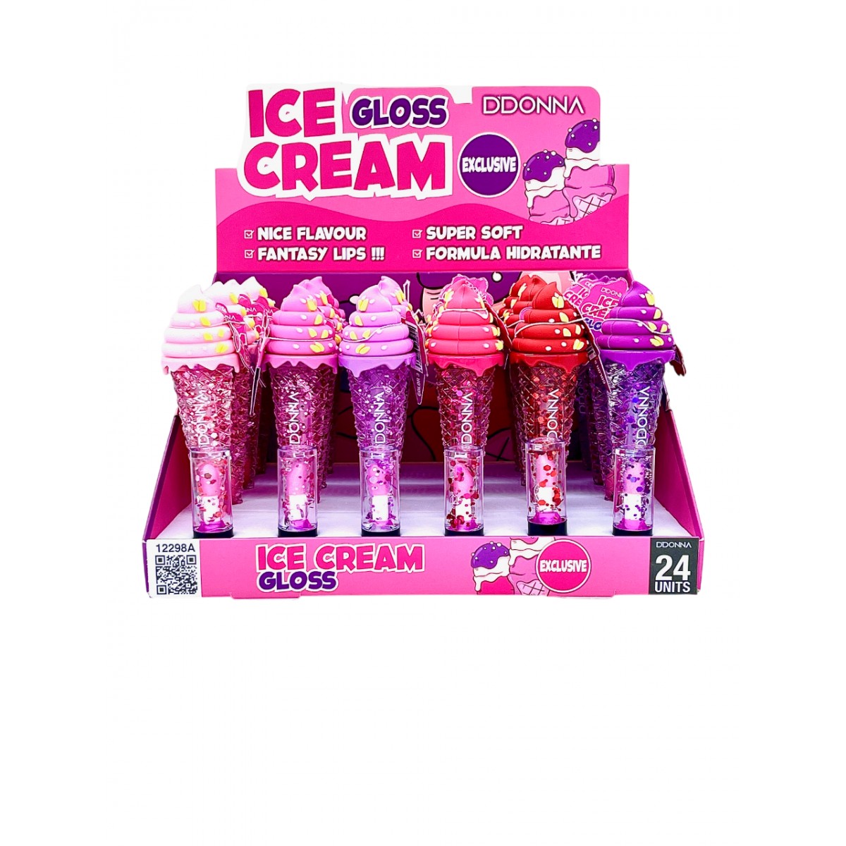 Brillo Reparador cambia Ph Helado Mágico -Ice Cream Lip Gloss-DDonna
