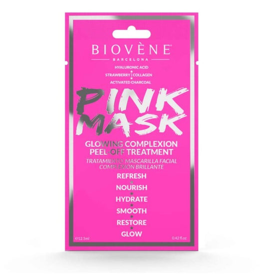 Mascarilla Rosa GlowUp con Carbón | Biovène