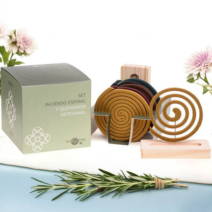 Set Incienso en Espiral con Quemador