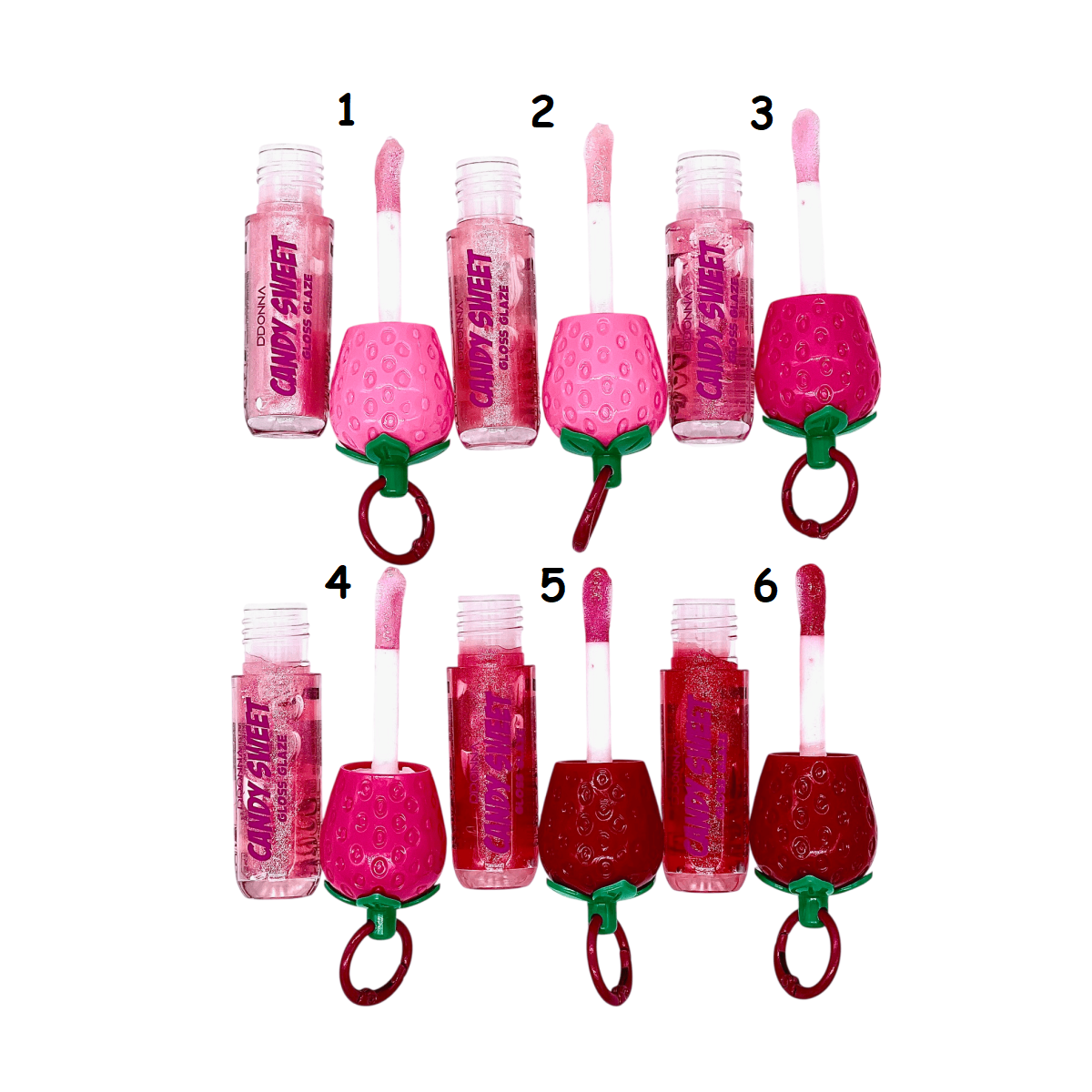 Lip Gloss Fresa Candy Sweet D'donna