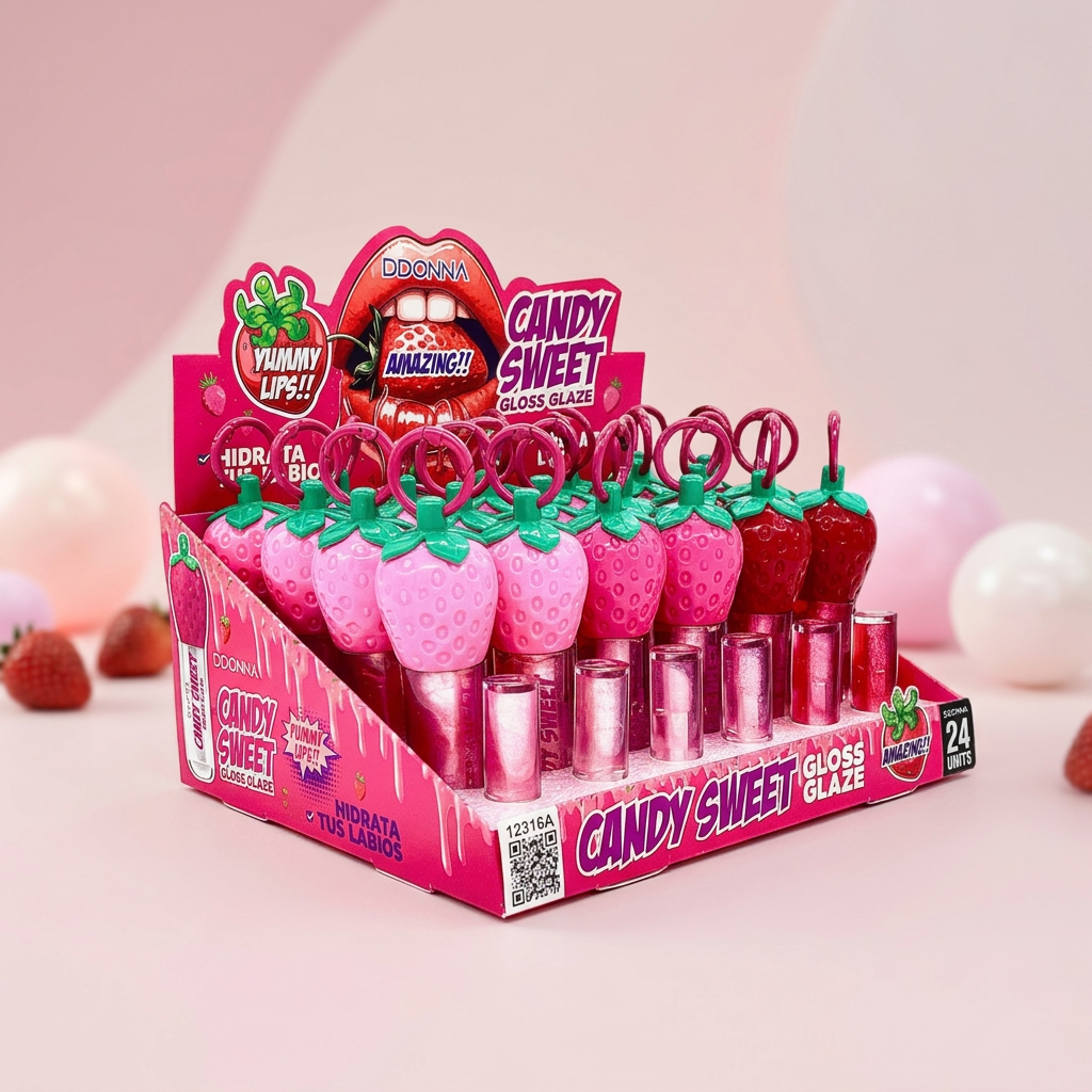 Lip Gloss Fresa Candy Sweet D'donna