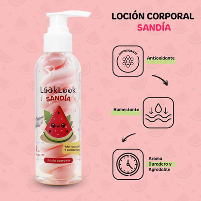 Loción corporal Bicolor SANDÍA – LOOK LOOK