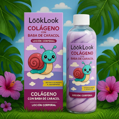 Loción corporal Bicolor BABA DE CARACOL – LOOK LOOK