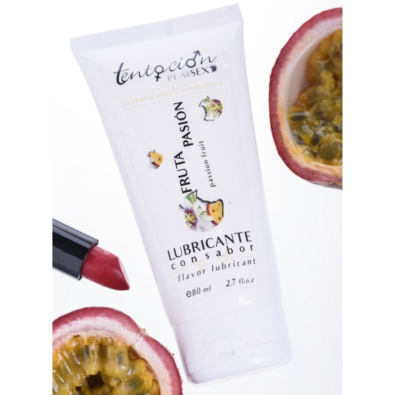 Lubricante con Sabor Fruta de la Pasión 80 ml