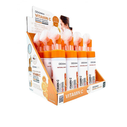 Limpiadora facial en Mouse con cepillo VITAMINA C - Make Up Remover Vitamin C - D'donna C