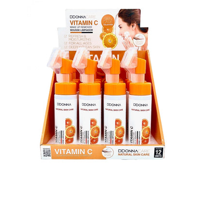 Limpiadora facial en Mouse con cepillo VITAMINA C - Make Up Remover Vitamin C - D'donna C