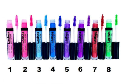 MASCARA DE PESTAÑAS COLORES NEON - Mascara Glow Effect UV Neon - DDONNA