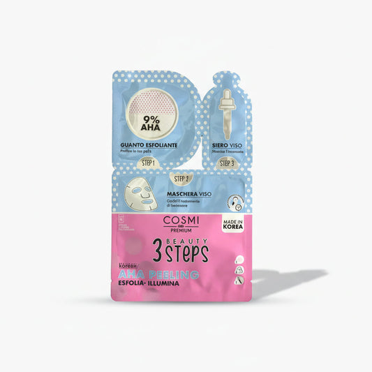 Tratamiento Coreano en 3 Pasos Ilumina y Exfolía - COSMI