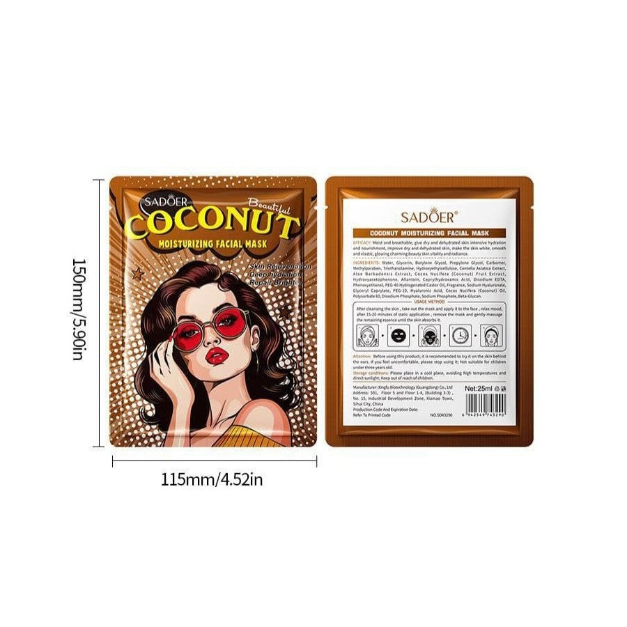 MASCARILLA FACIAL HIDRATANTE DE COCO