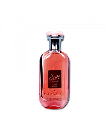 MOUSUF WARDI - Lattafa Perfumes - Mousuf Pink Wardi perfume árabe para mujer, de larga duración, 100 ml, Lattafa Perfume para Mujer: Aroma Exquisito y Duradero, Perfumes árabes de Dubai