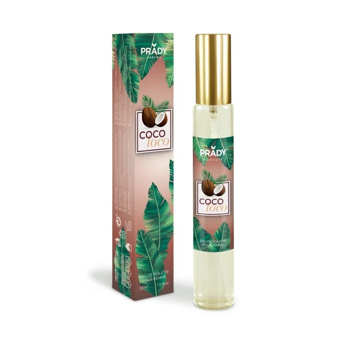 Eau de Toilette Frutal Coco Loco Frutal 33ml - Fragancia Tropical y Energizante- Prady