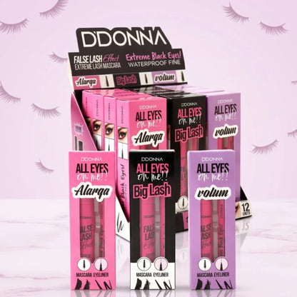 Set “All Eyes On Me!!” — Máscara de pestañas + Delineador de ojos resistente al agua 👁️💖-DDONNA