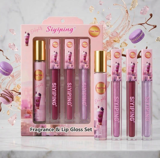 Set Yum Yum🍹mini perfume+ 3 Labiales