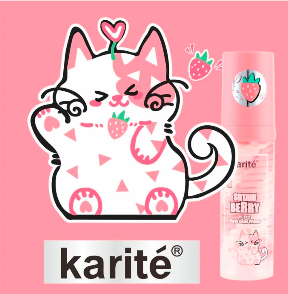 Prebase de Maquillaje Fresa Tricolor PRIMER 40ML. KARITE