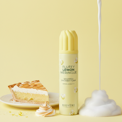 ESPUMA DE DUCHA BATIDA con merengue de limón y textura esponjosa.🍋