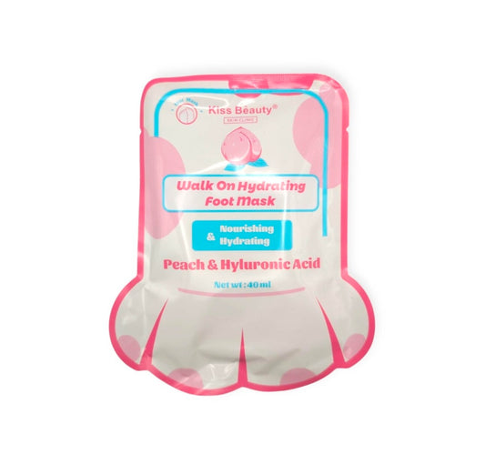 Mascarilla para Pies Hidratante Melocotón y Ácido Hialurónico