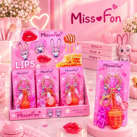 LipGloss Miel + Llavero