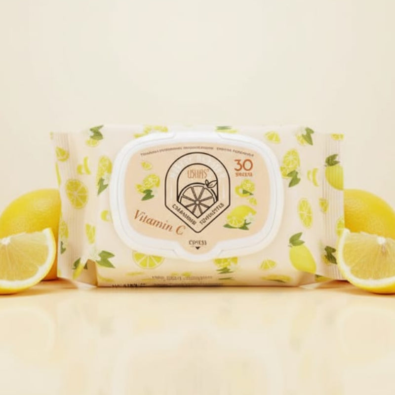 Toallitas Desmaquillantes Vitamina C LIMÓN 🍋 - USHAS