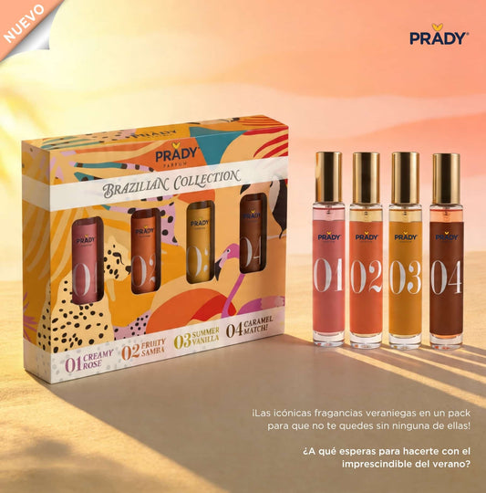✨ Set de regalo Colección Brasileña (Sol Janeiro) – Prady Eau de Parfum 4 x 33 ml