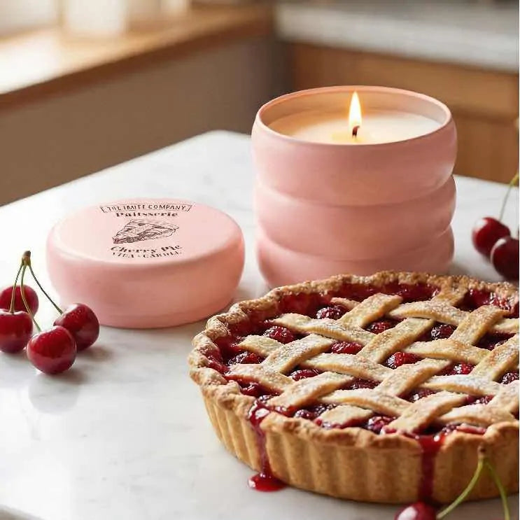 Vela Aromática Pâtisserie Cherry Pie 🍒- TFC