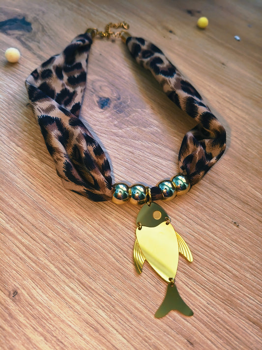 Collar Lazo Leopardo