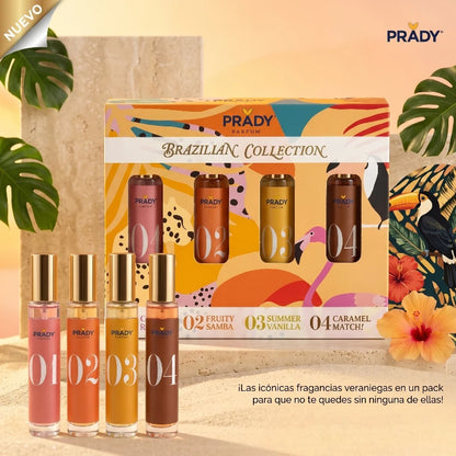 ✨ Set de regalo Colección Brasileña (Sol Janeiro) – Prady Eau de Parfum 4 x 33 ml